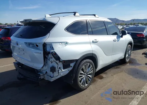 2022 Toyota Highlander Hybrid Platinum from USA, damaged, VIN 5TDFARAH9NS012863